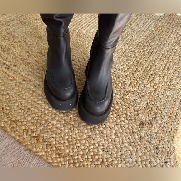 Free People NWT Paloma Barcelo Brown Knee low platform High Boot Best Selker❤️🌈 - Picture 7 of 17